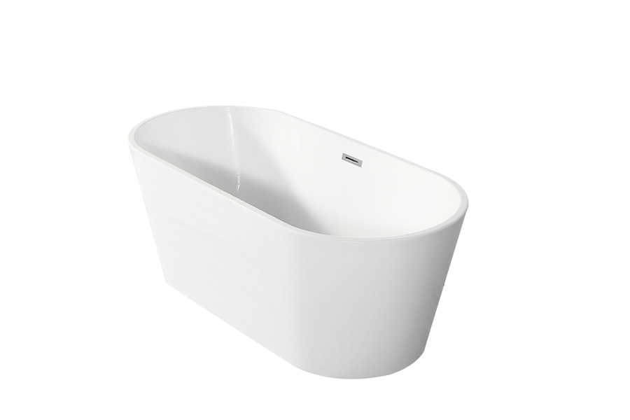 324 Acrylic small apartment freestanding mobile seamless integrated bathtub