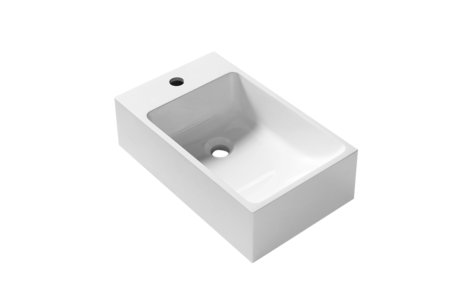 Small apartment balcony basin toilet turn corner basin ultra-narrow simple mini single washbasin